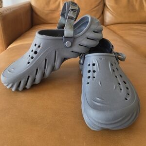 CROCS Men's Echo Blue Gray Clogs